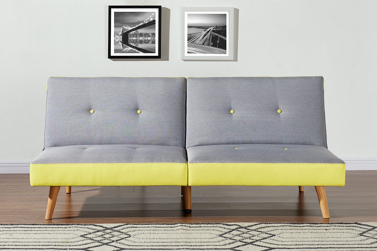 banquette moderne jaune