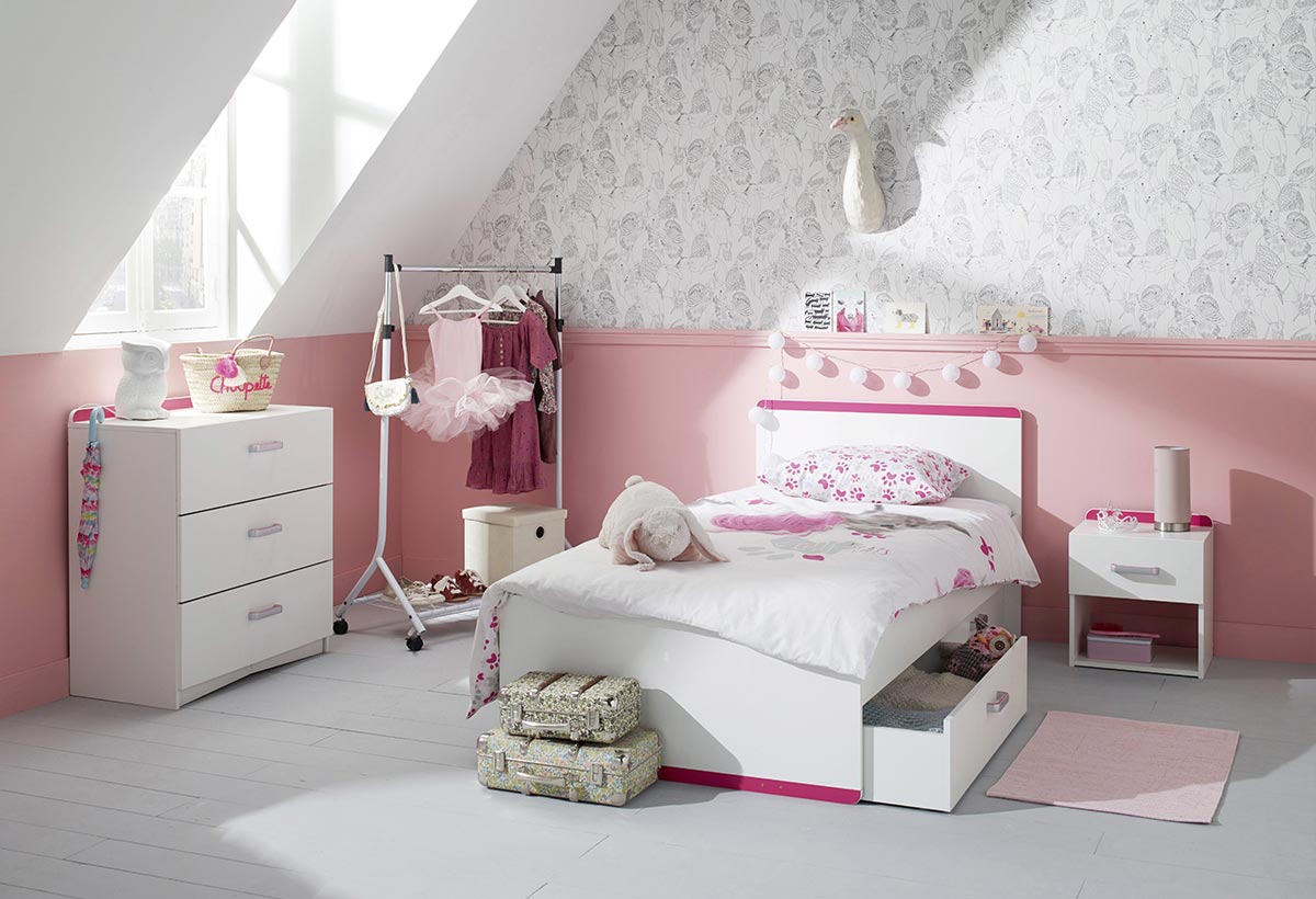 chambre fille tendance