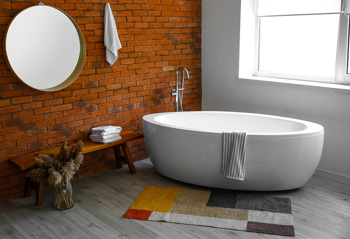 choix tapis salle de bain original