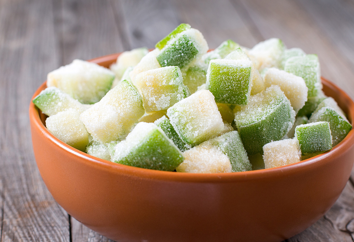 congelation courgettes
