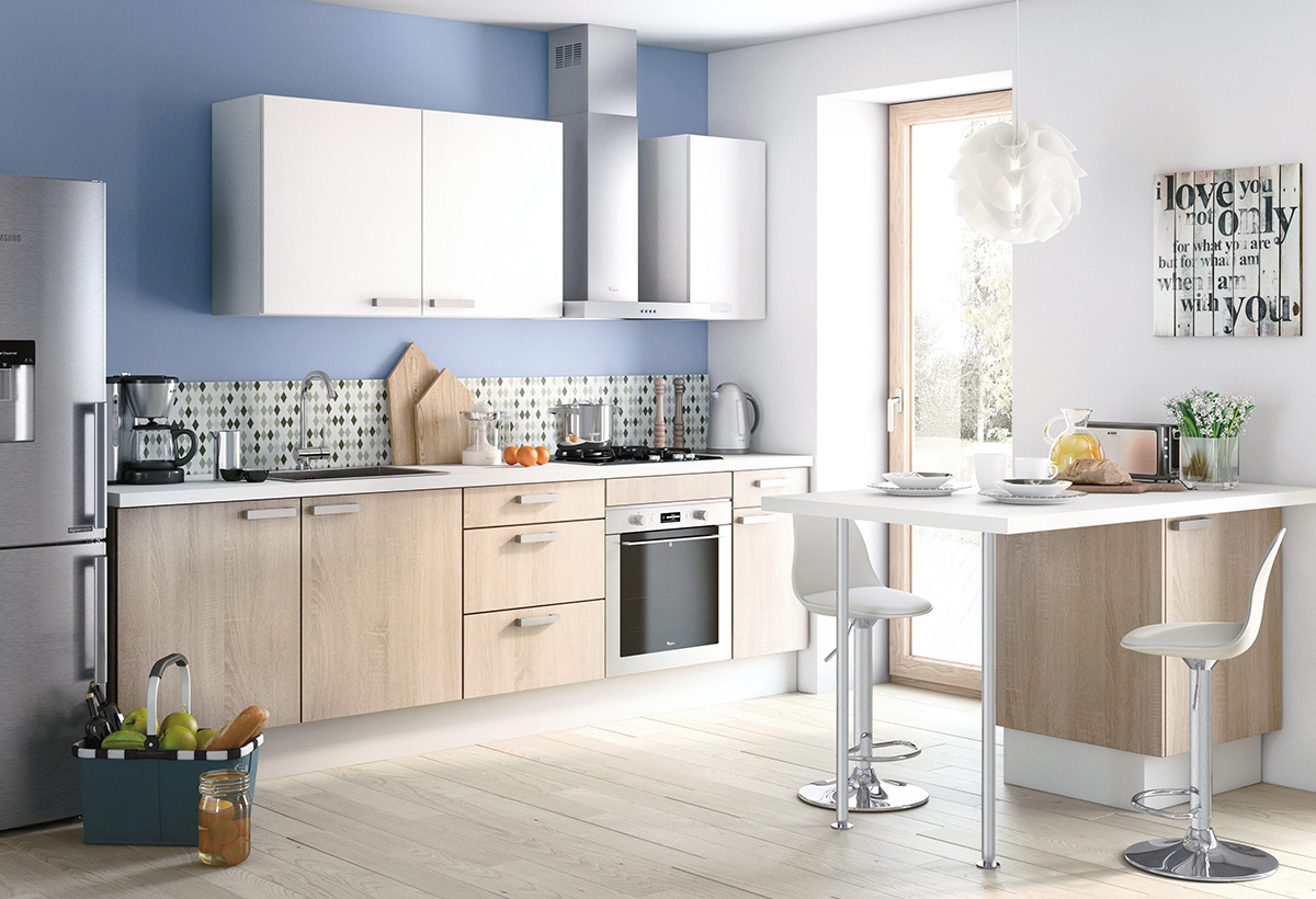 idee deco cuisine bleue