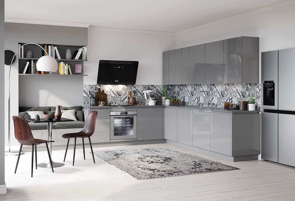 cuisine ouverte moderne laquée