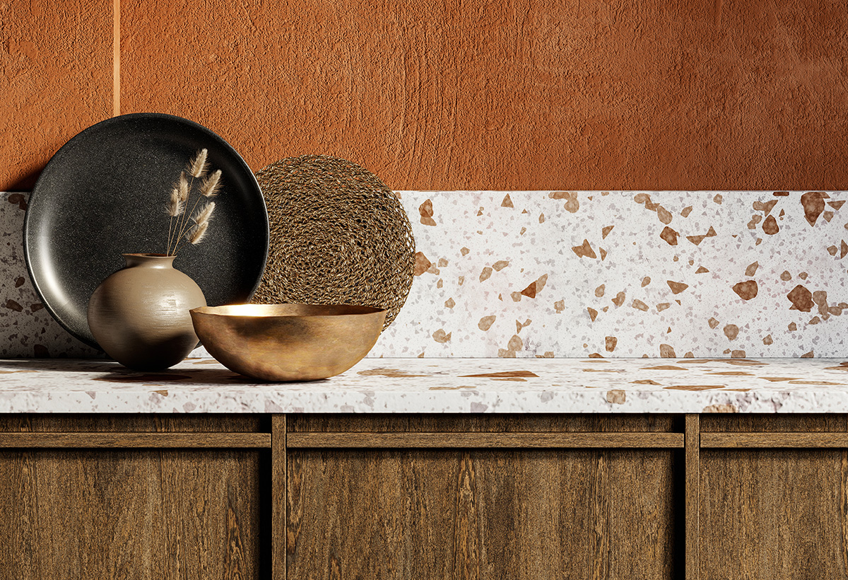 integration terrazzo cuisine