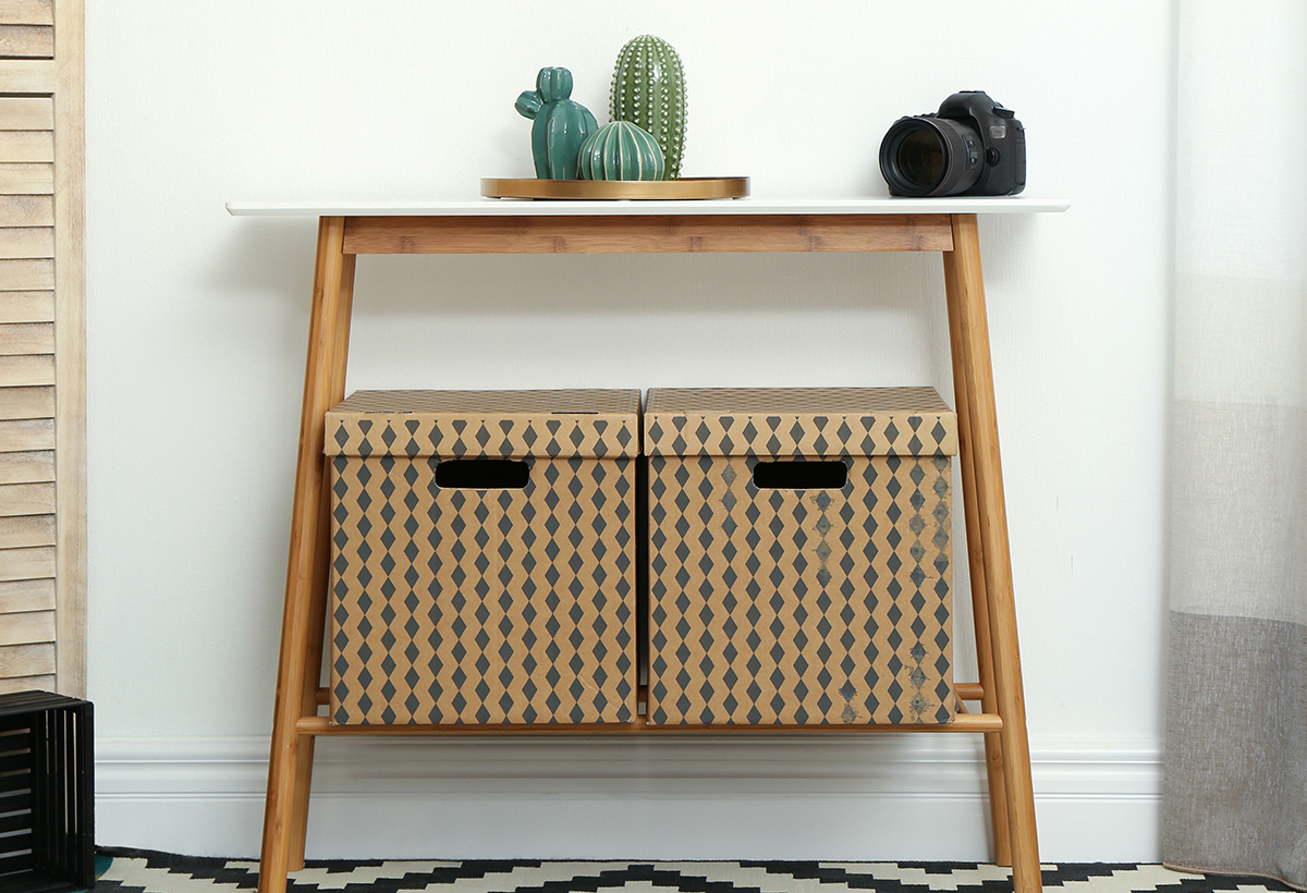 boite rangement carton