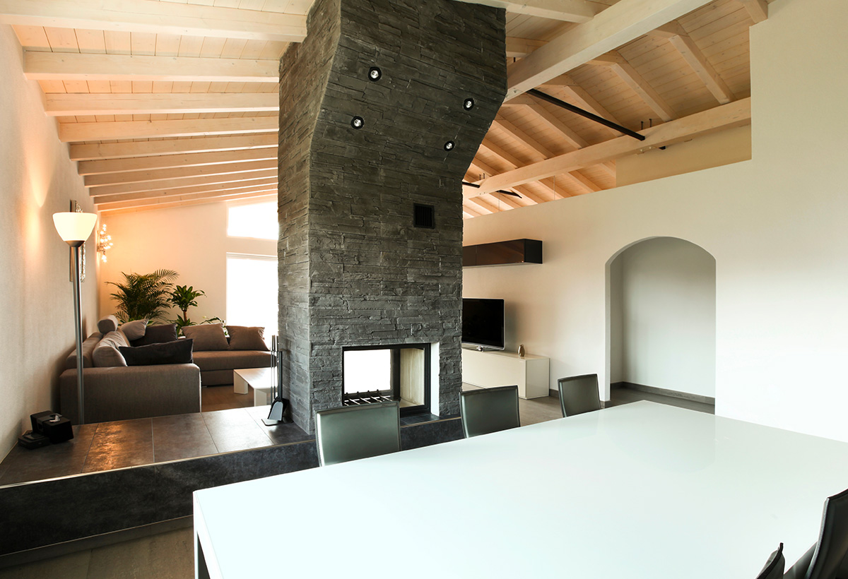 amenager salon cheminee centrale