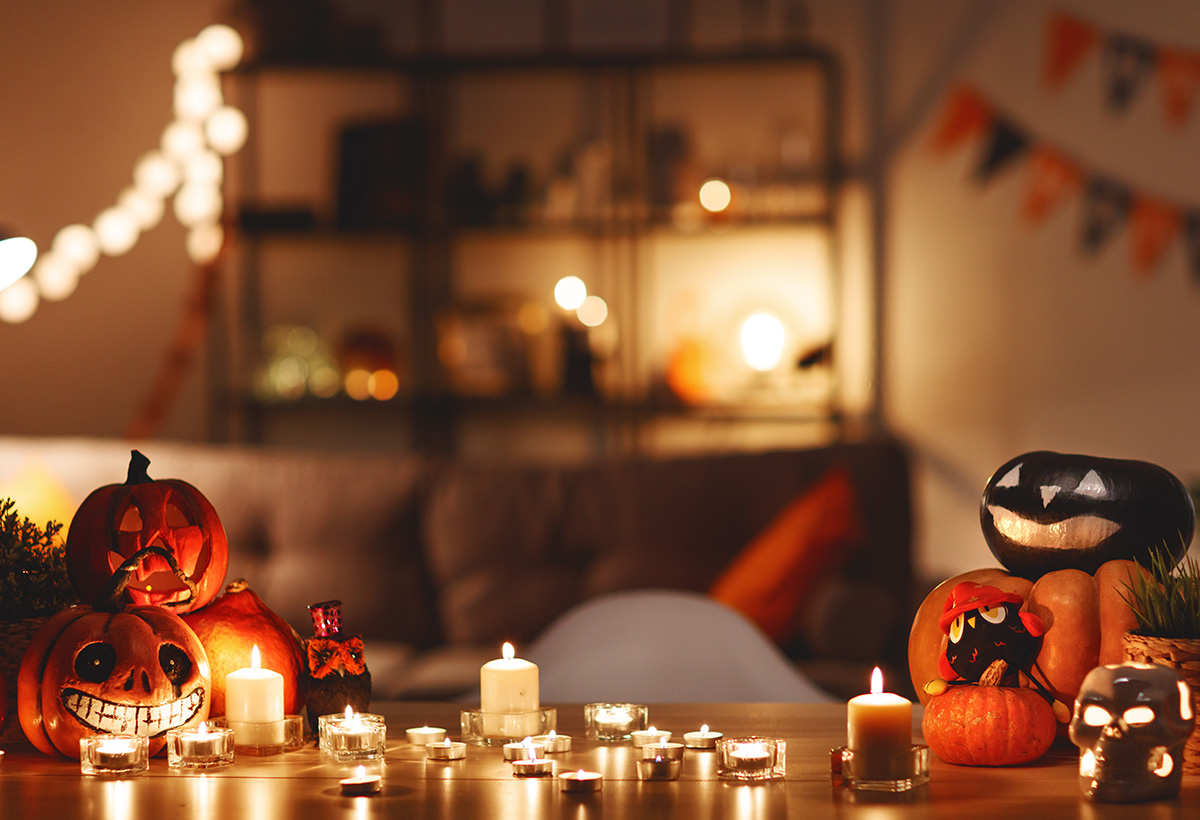 decoration halloween maison