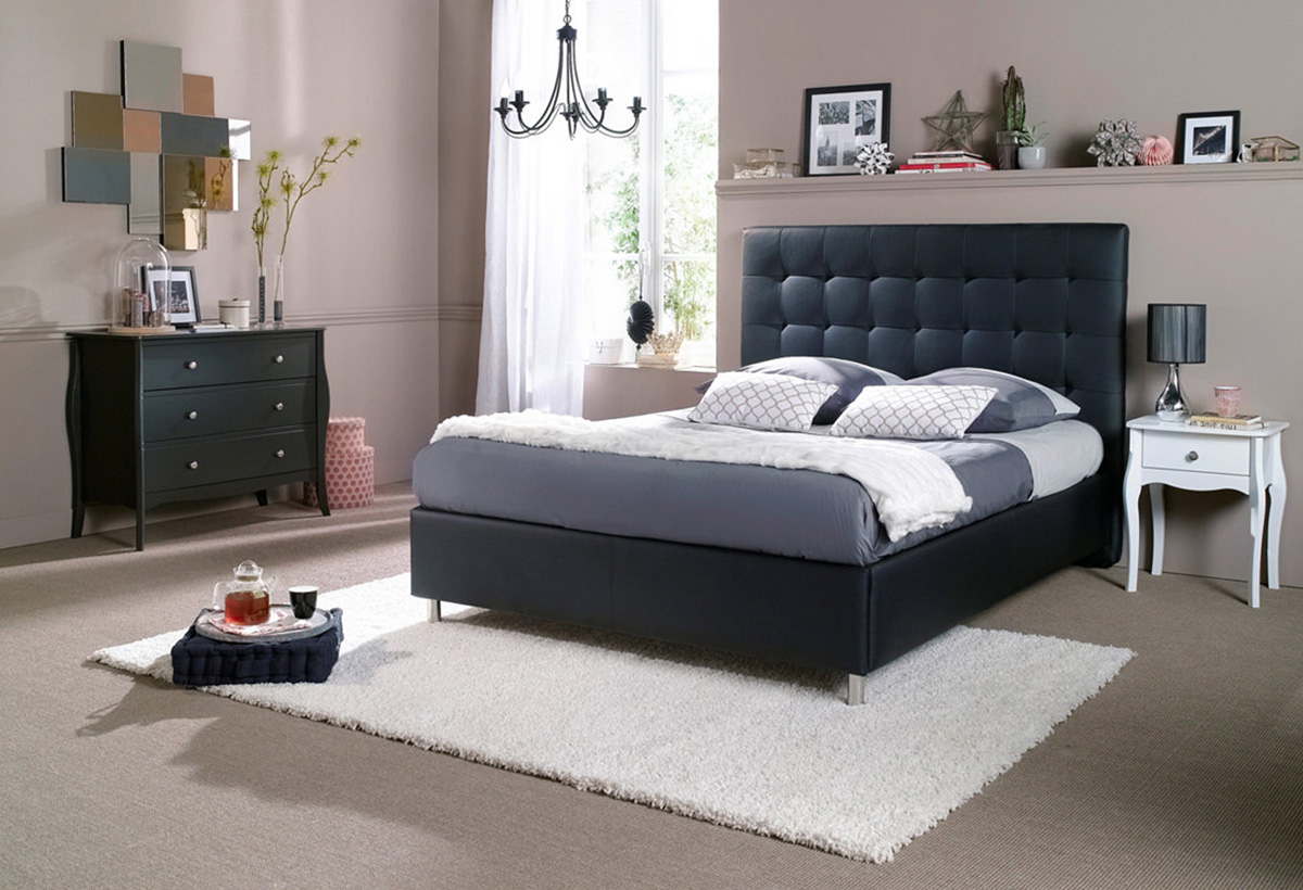 decoration romantique chambre lit