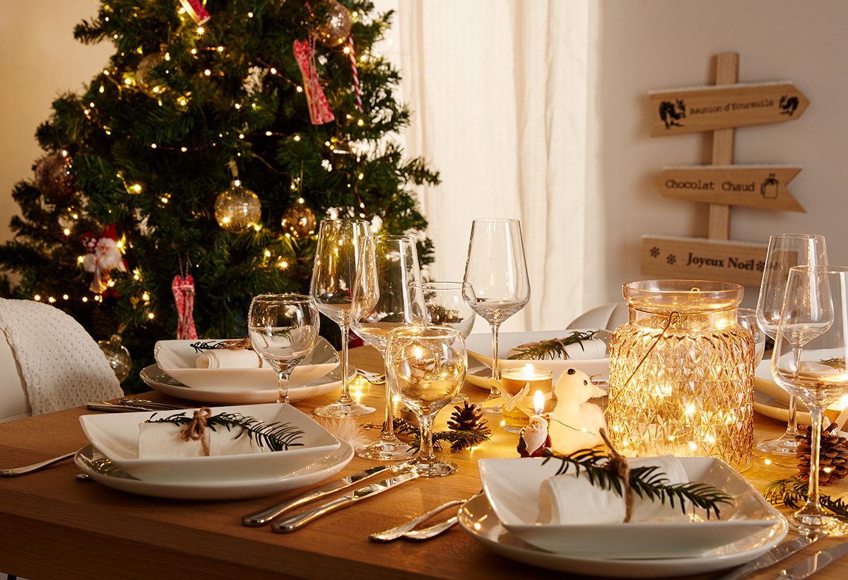 décorer table noel