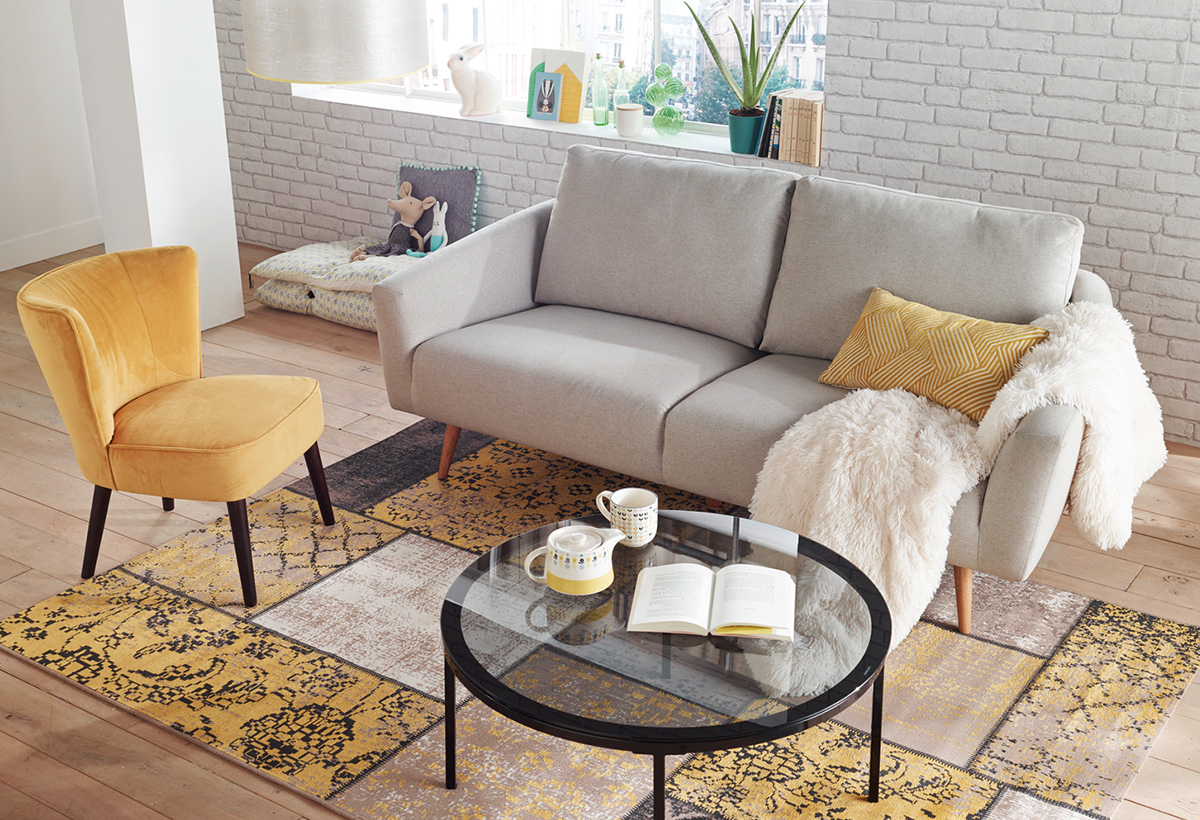 fauteuils jaunes embellir salon