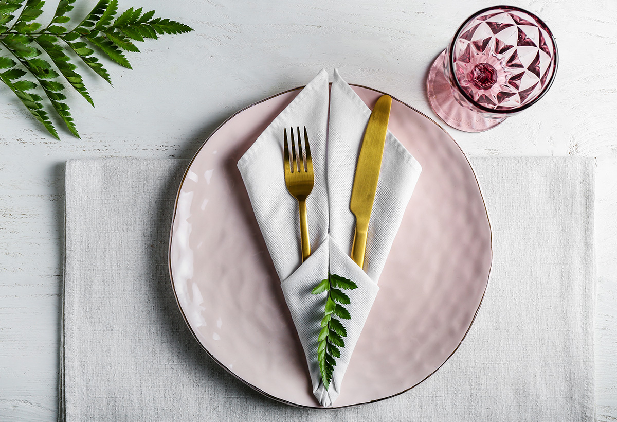 pliage serviette table inventif