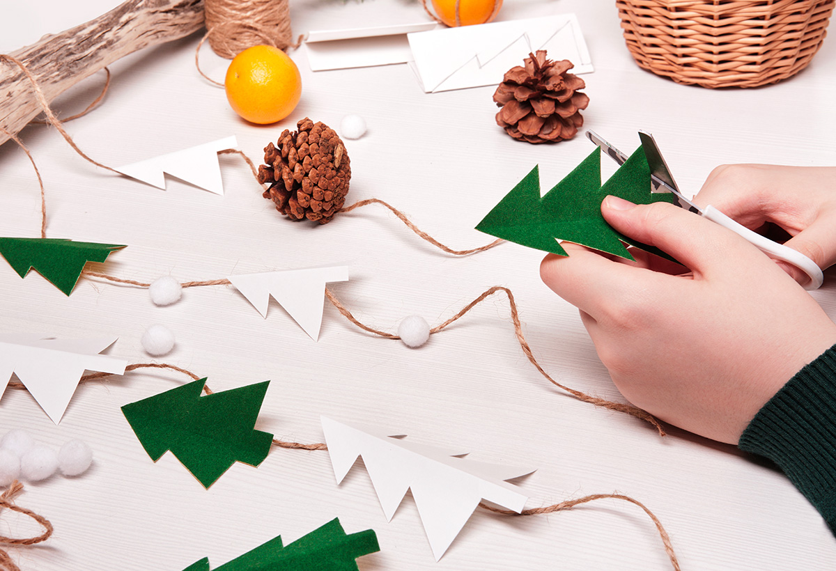 realisation guirlande diy