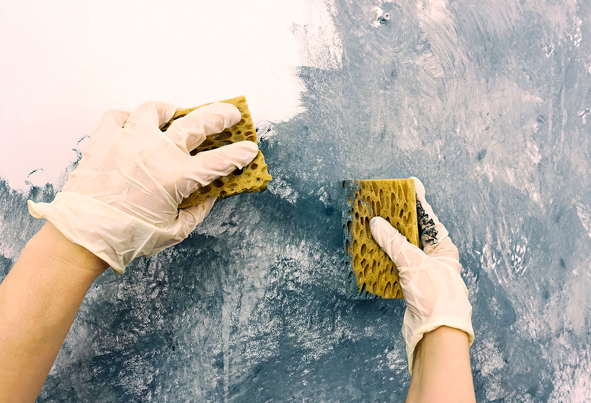 recyclage vieilles eponges deco