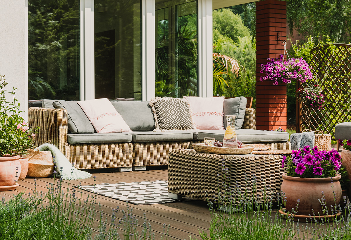 amenager salon jardin cosy