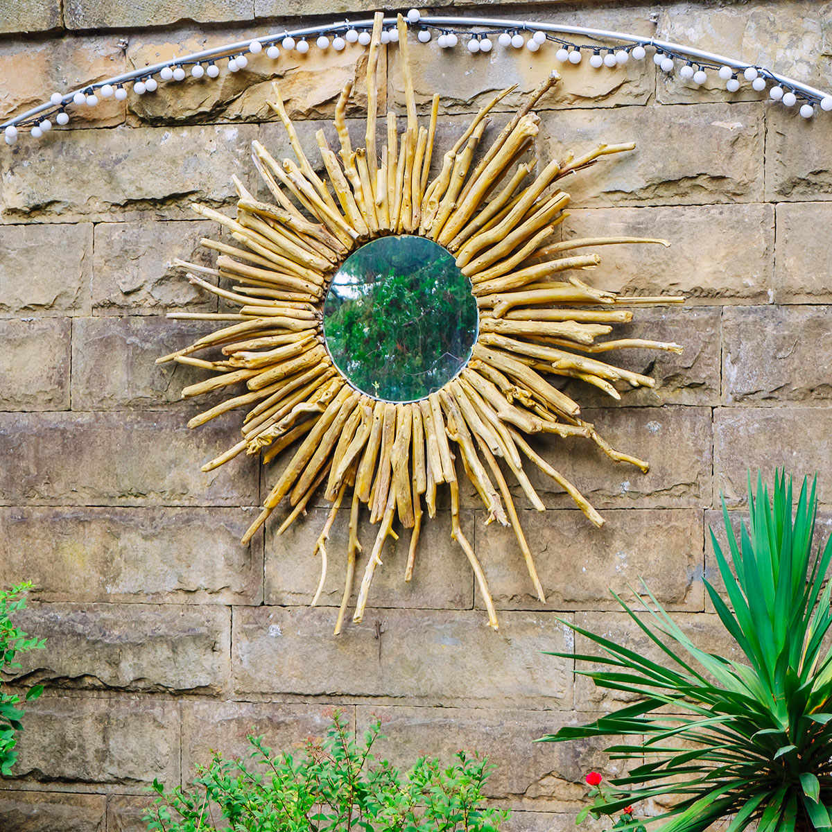 1950/70 ' Miroir Soleil Convexe Diamètre 87 Cm A.ABC PASCAL