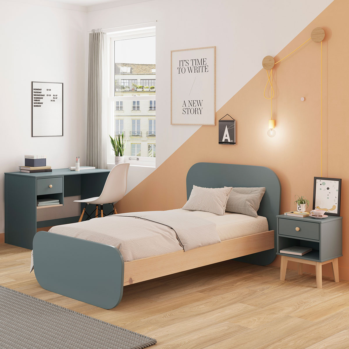 separer une chambre en deux avec une seule fenetre