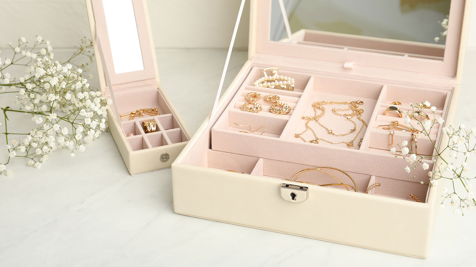 Écrin à Bijoux En Velours Noir - Coffret De Rangement - Neuf Avec étiquettes