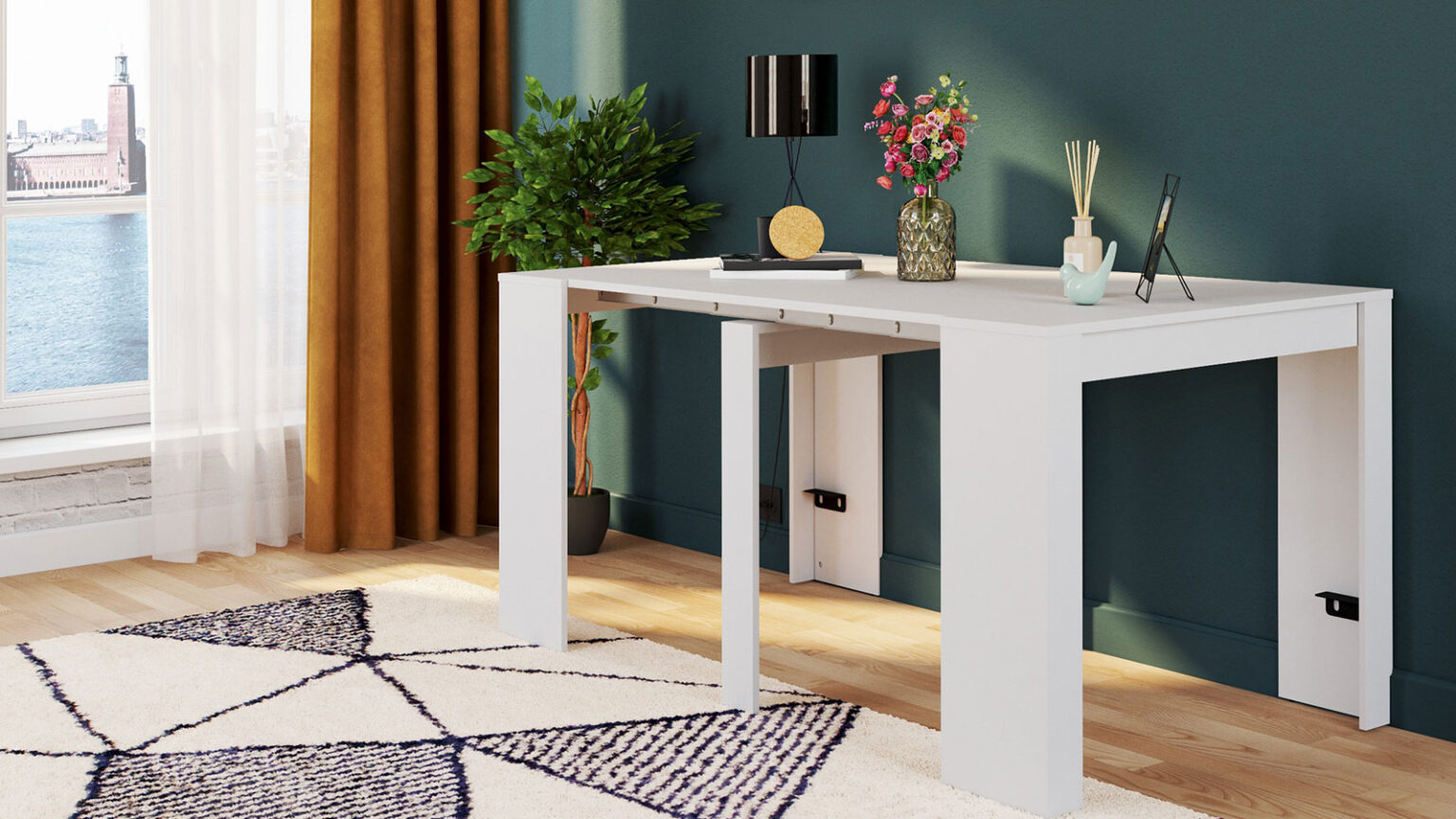 idees deco bleu petrole