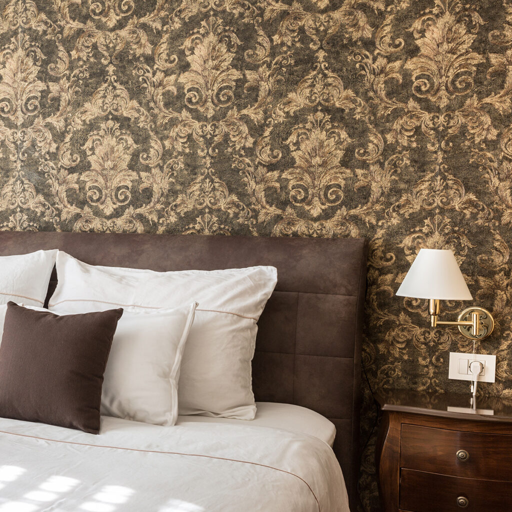 applique doree chambre baroque