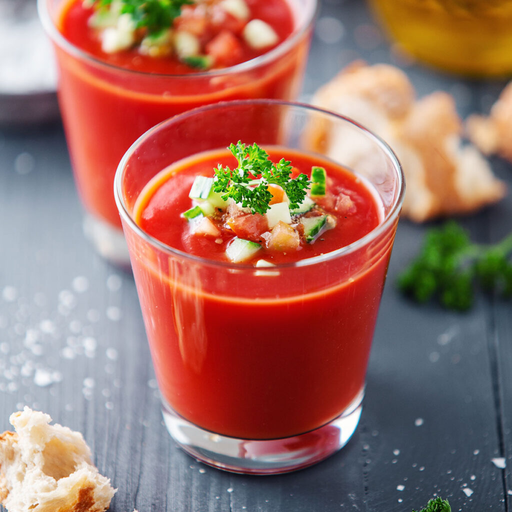 gaspacho tomates recette gaspacho tomates