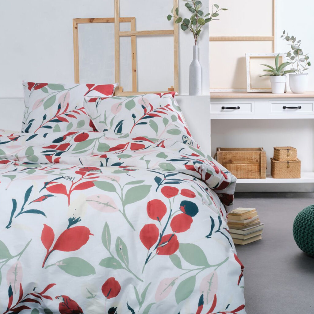 parure de lit coton chaleur ete