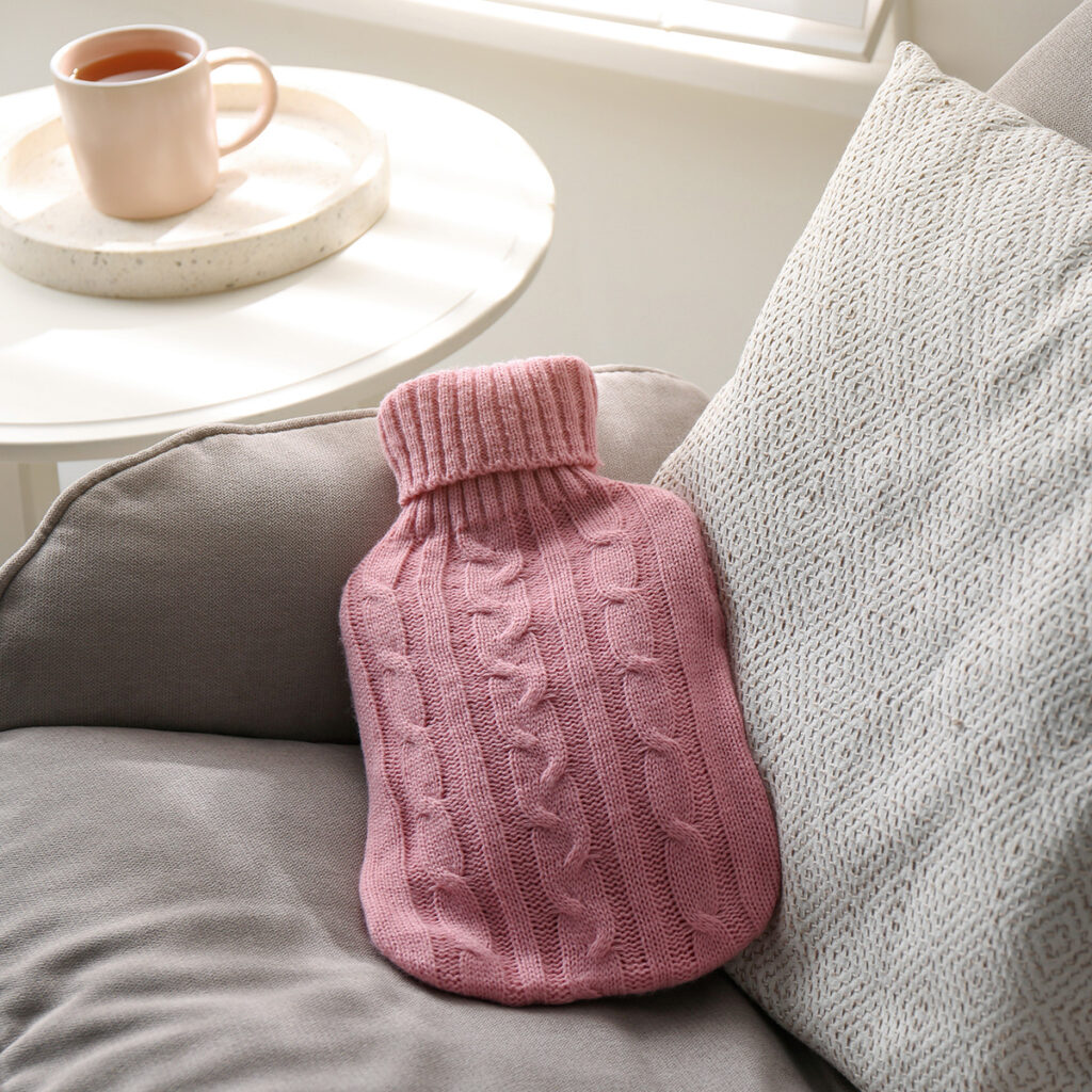 bouillotte housse rose cadeau cremaillere