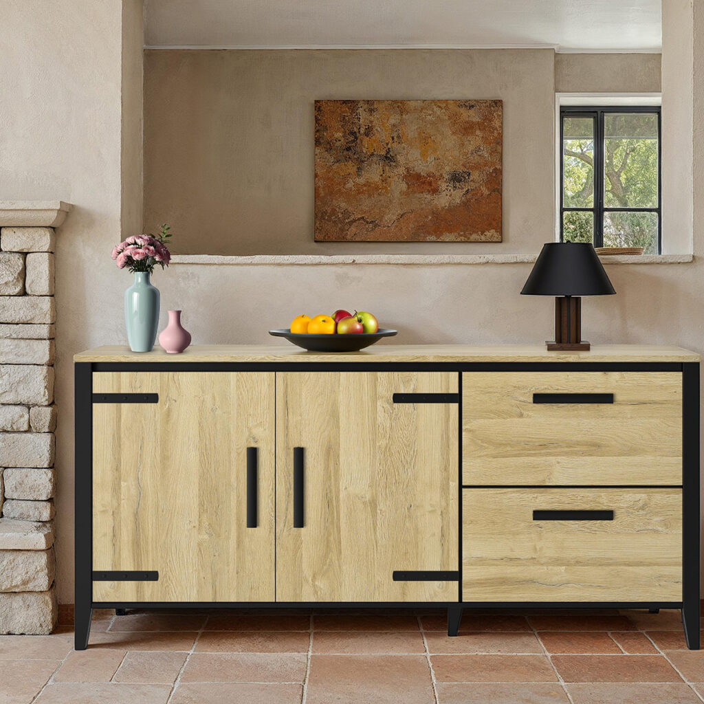 style industriel salon campagne tendance