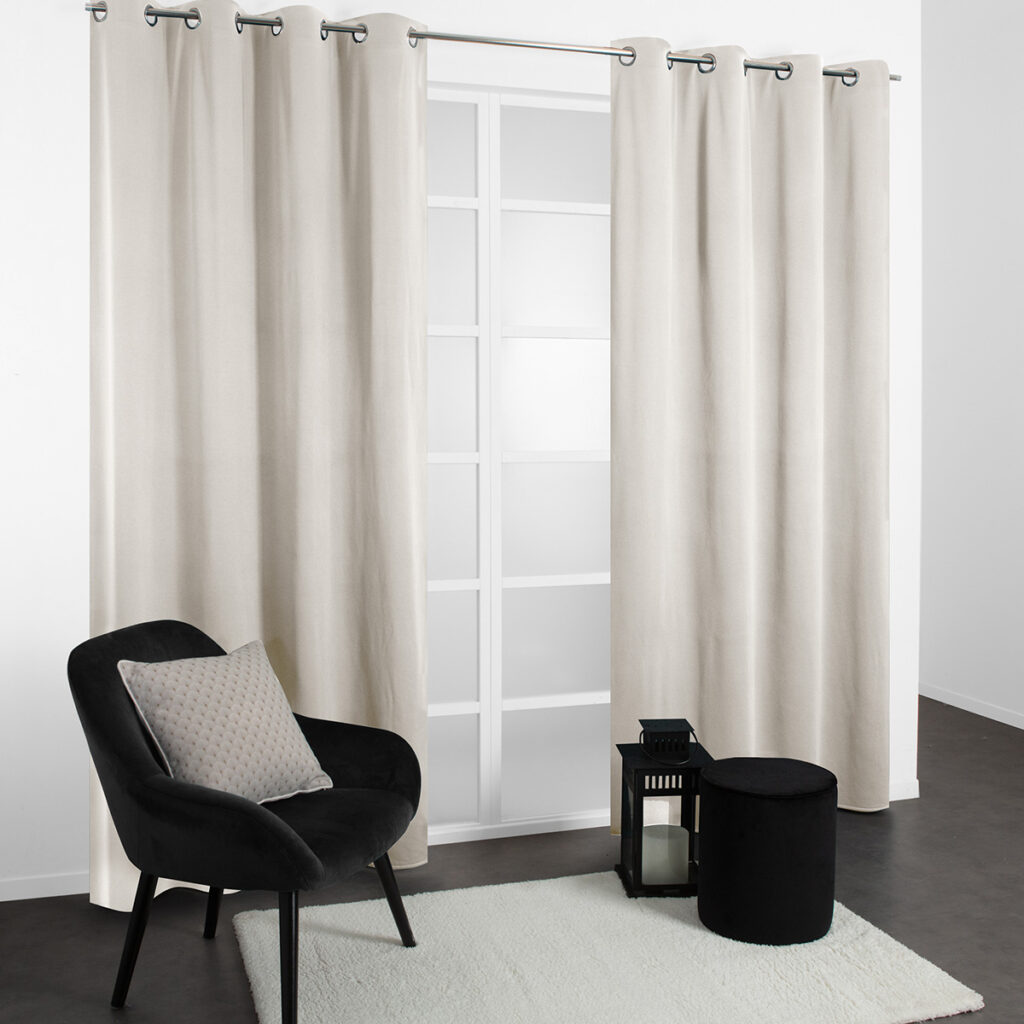 rideaux epais clairs chaleur