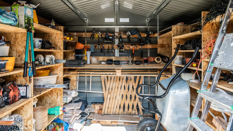 astuces rangements abris de jardin