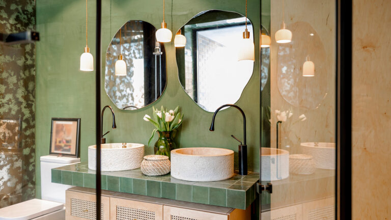 idees salle de bains verte