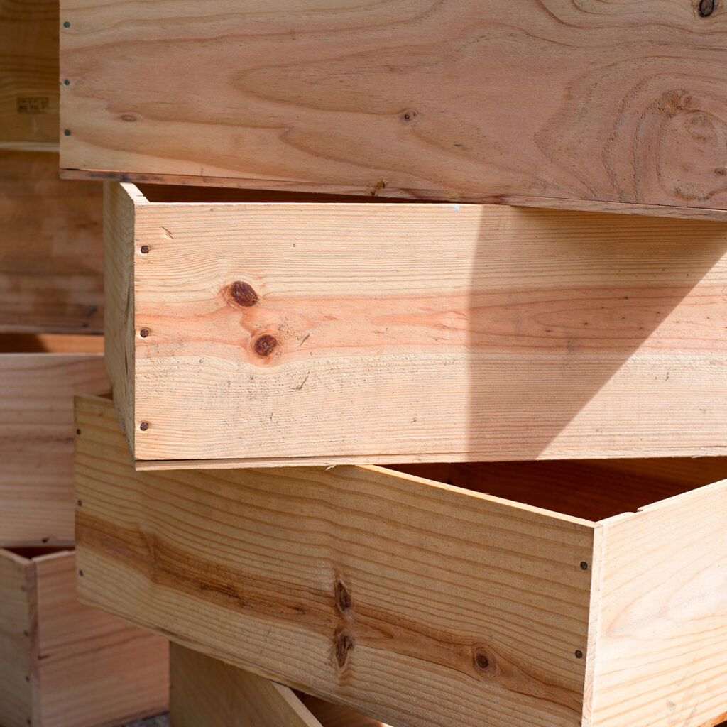 caissons vin bois diy