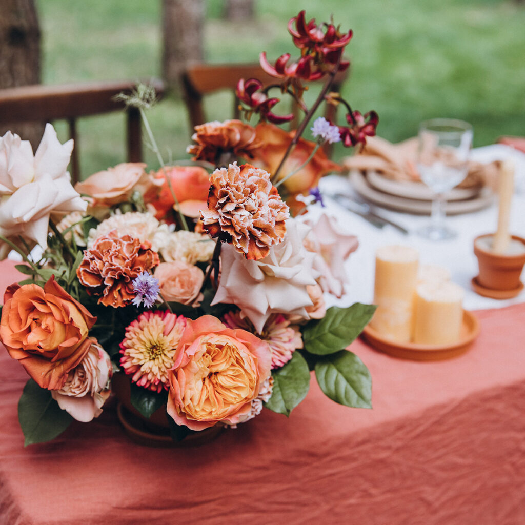 couleurs chaudes decoration mariage ete indien