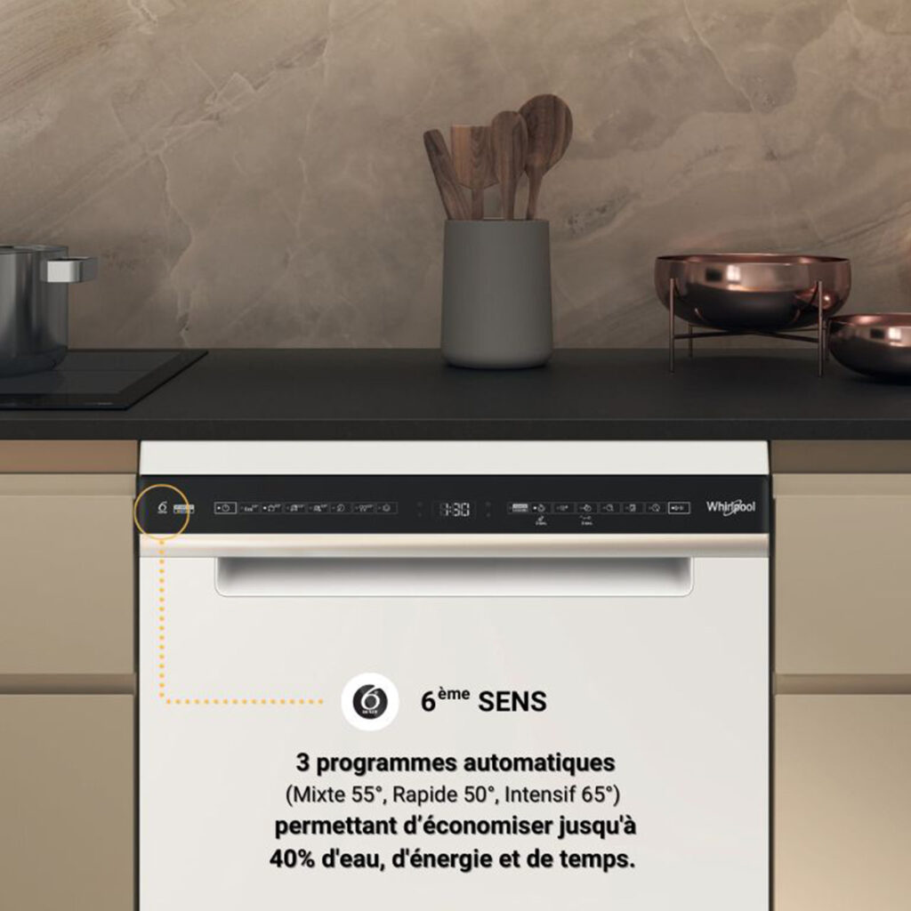 economie eau lave vaisselle silencieux whirlpool
