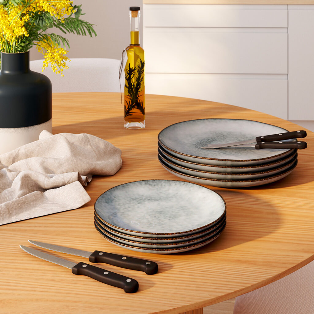 trier pile assiettes