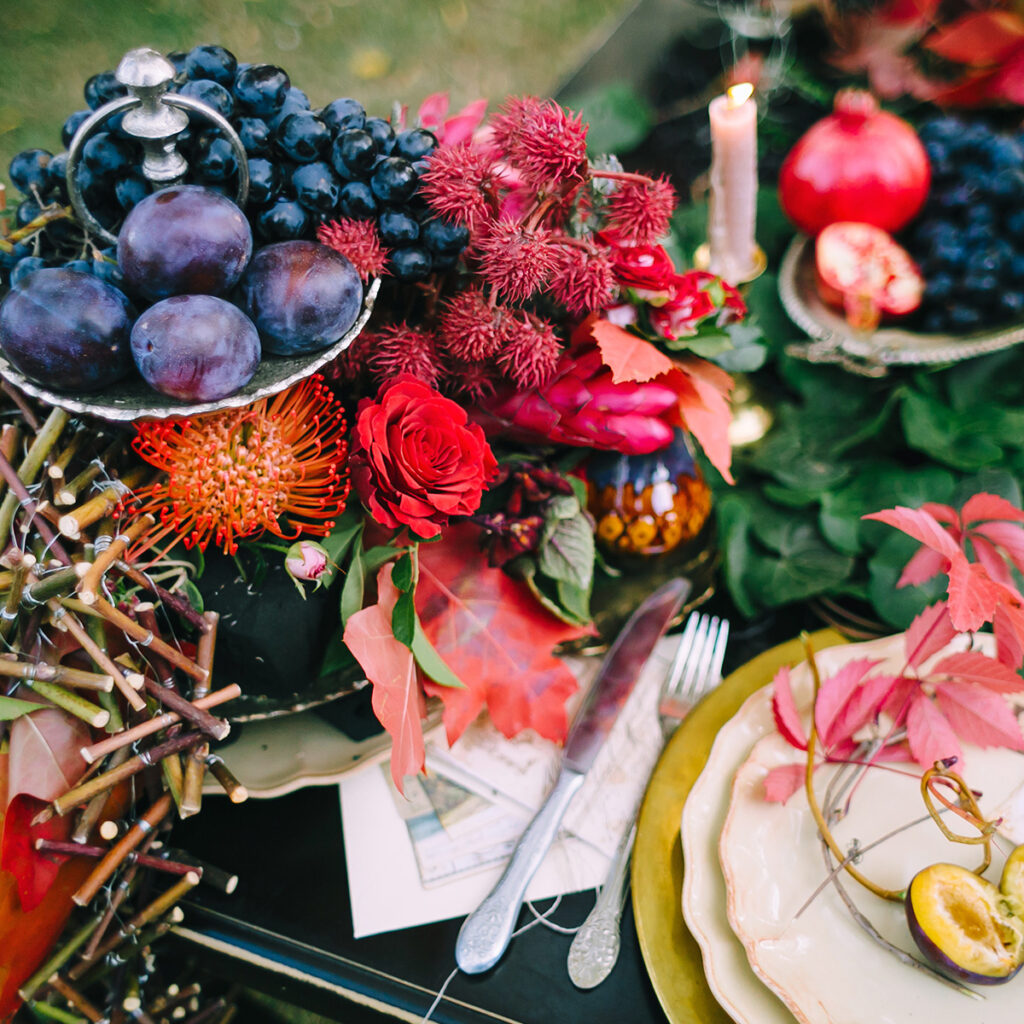 decoration sensorielle table mariage ete indien