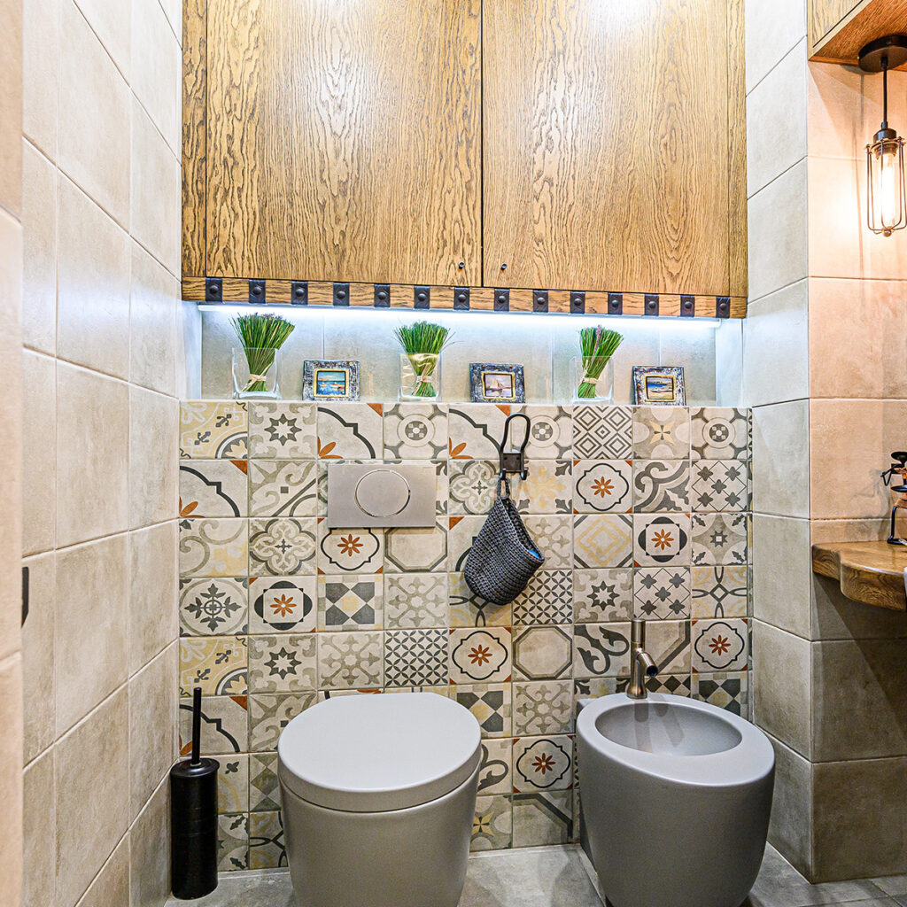 meuble bois toilettes originales