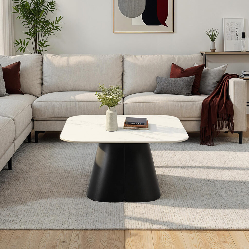 entretien brillance table basse ceramique blanche