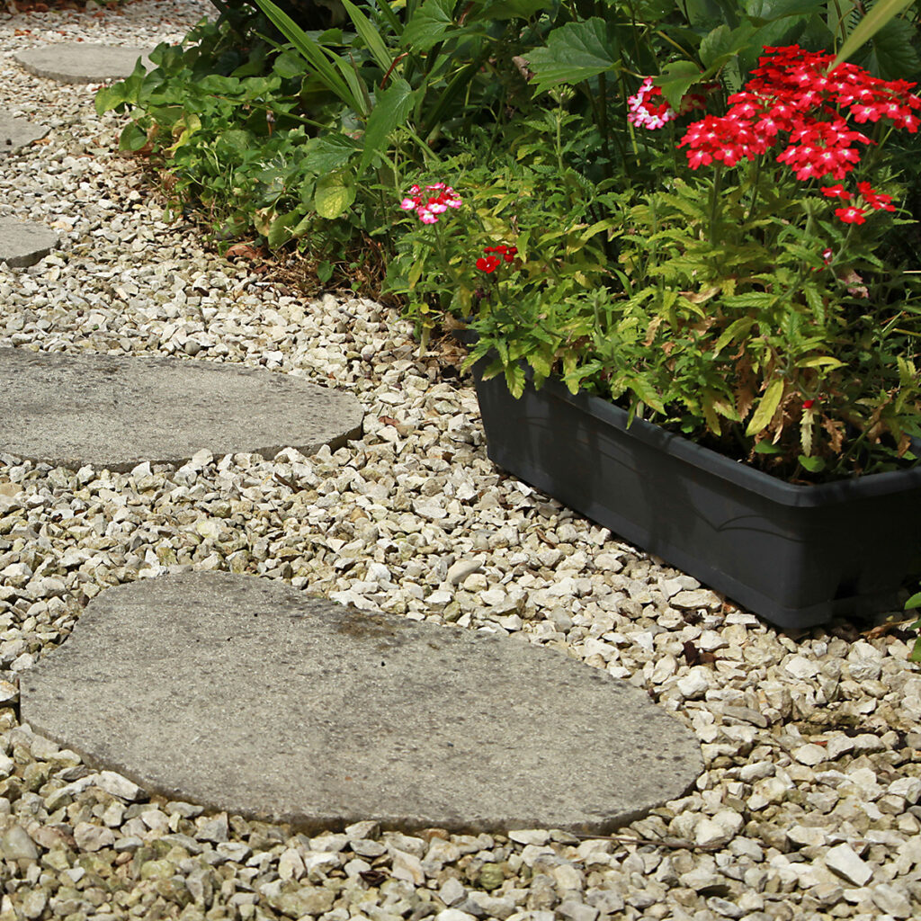 bac fleurs terrasse zen