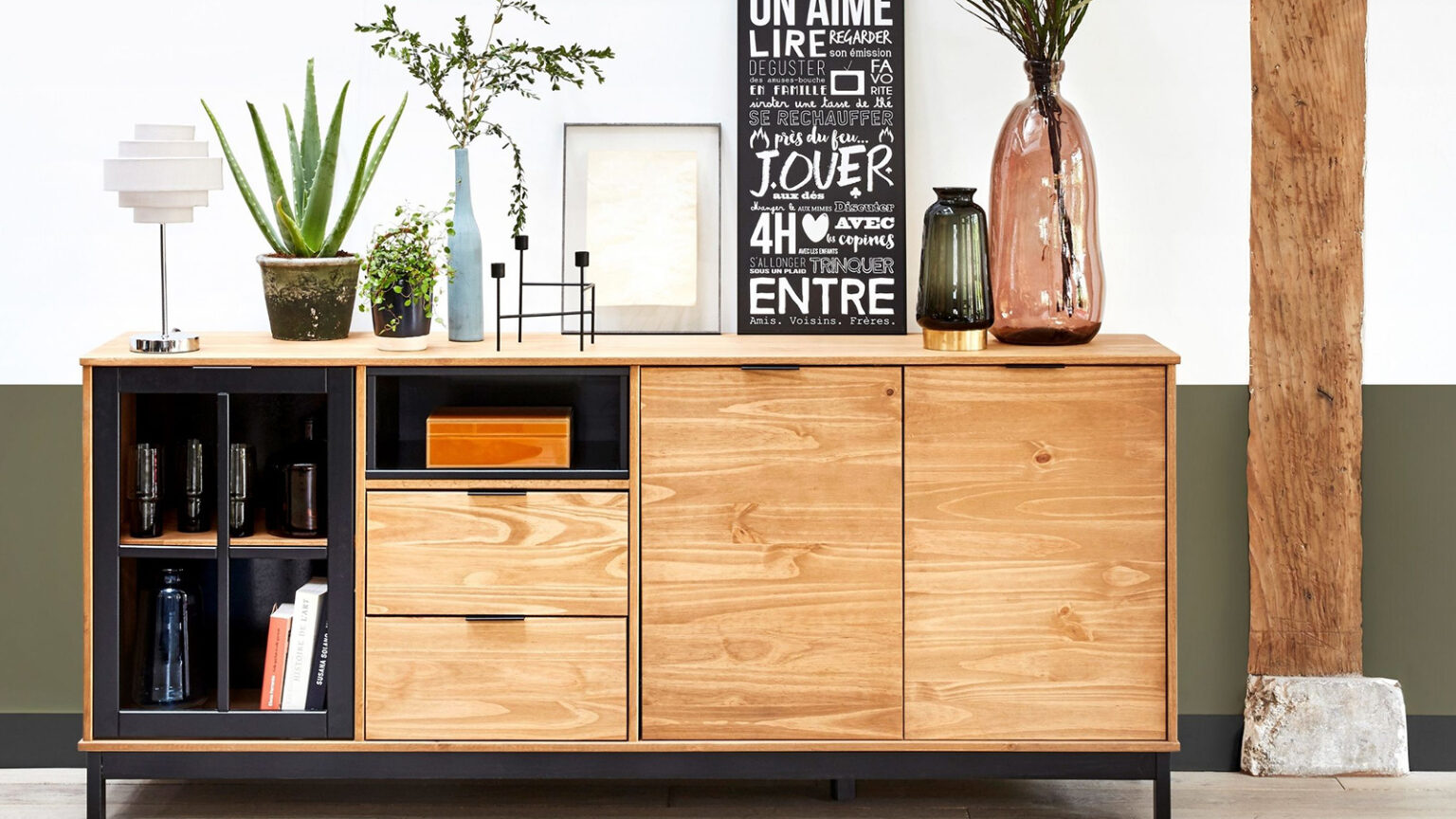 idees associations couleur avec bois clair