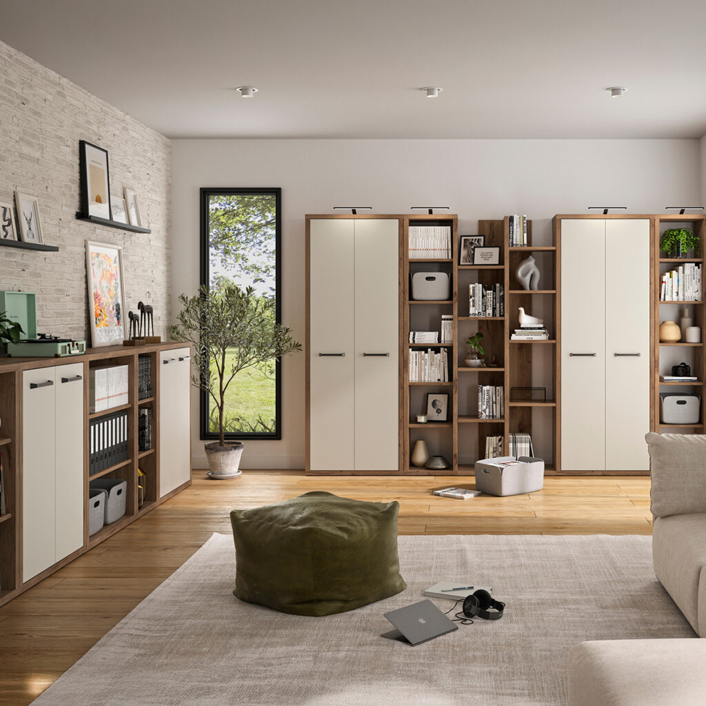 bibliotheque isolation mur