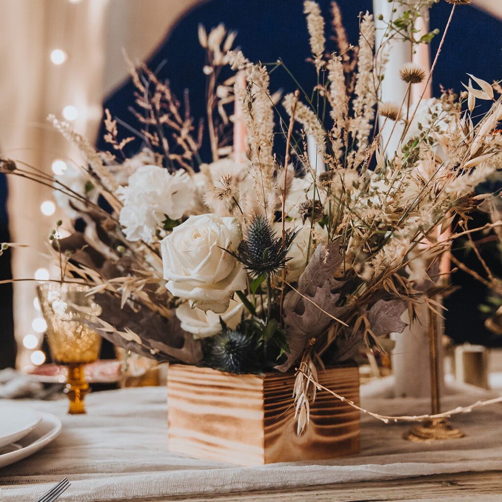 composition florale personnalisee mariage maison