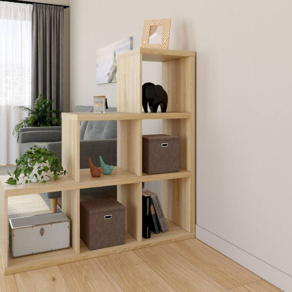 bibliotheque separation delimitation coin jeux enfants salon