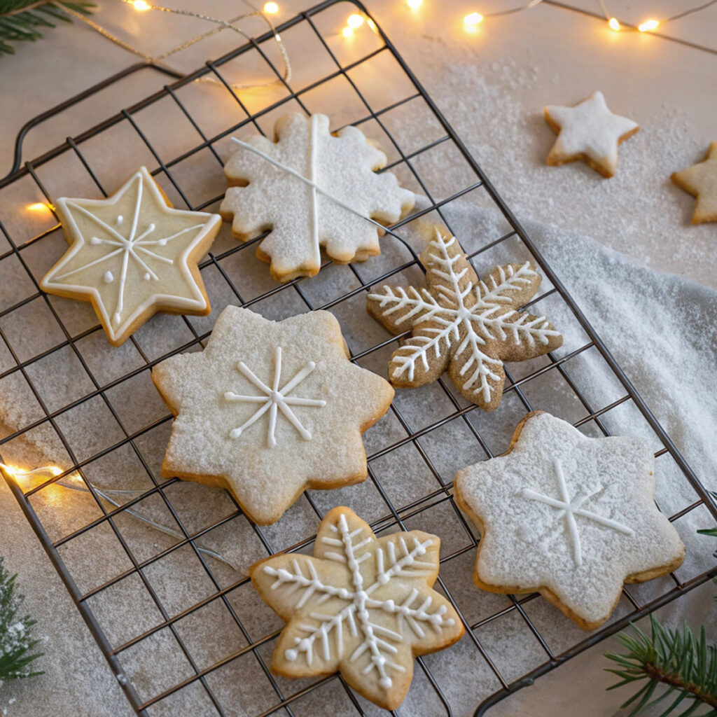 biscuits sables couronne avent noel
