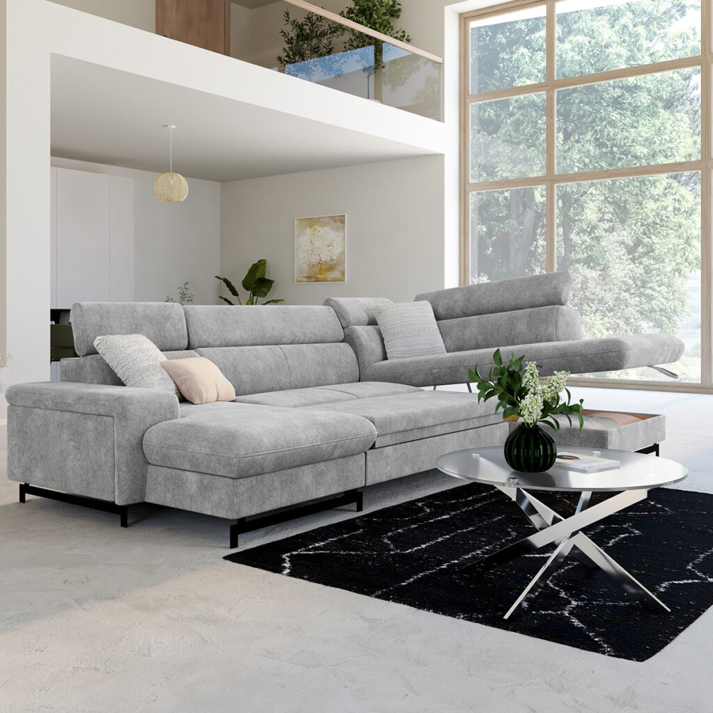 salon noir gris blanc contemporain