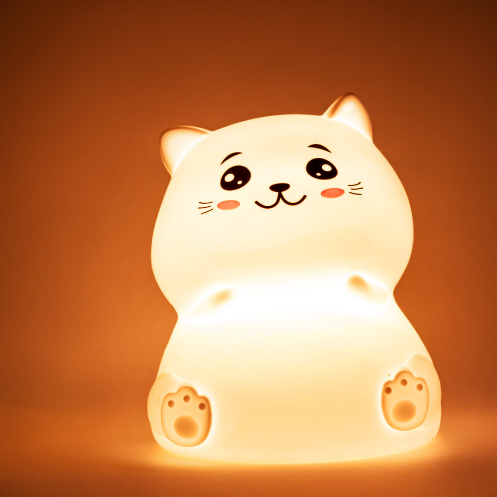 veilleuse chat coin jeux enfants salon