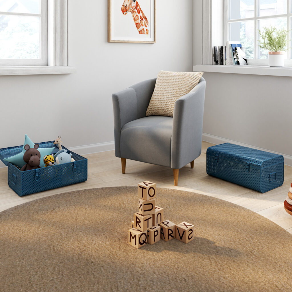 caisses rangement coin jeux enfants