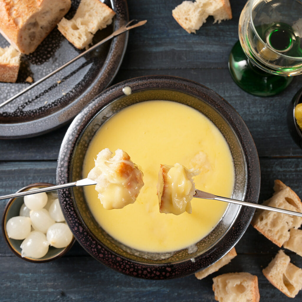 cubes pain fondue savoyarde