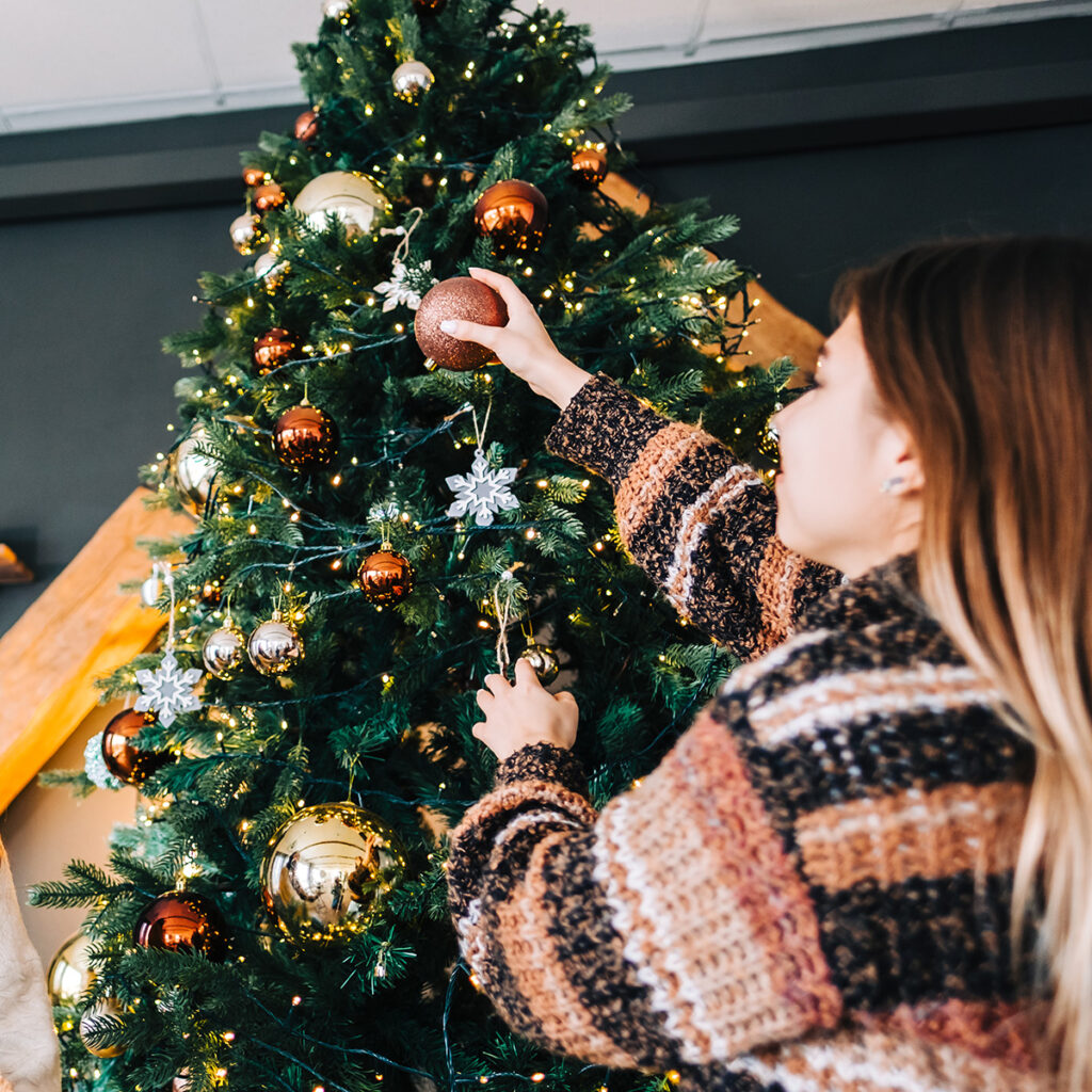 decoration sapin noel soignee