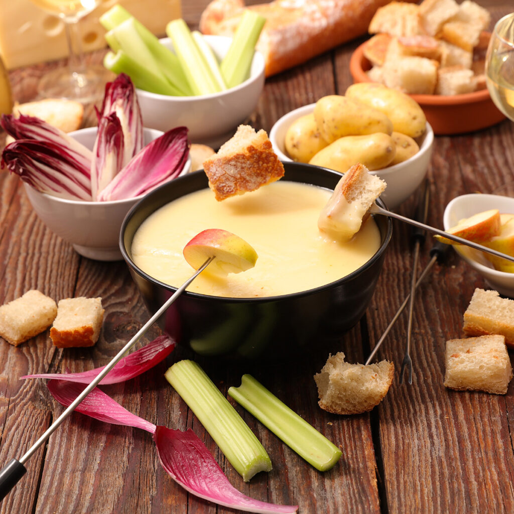 accompagnements fondue savoyarde